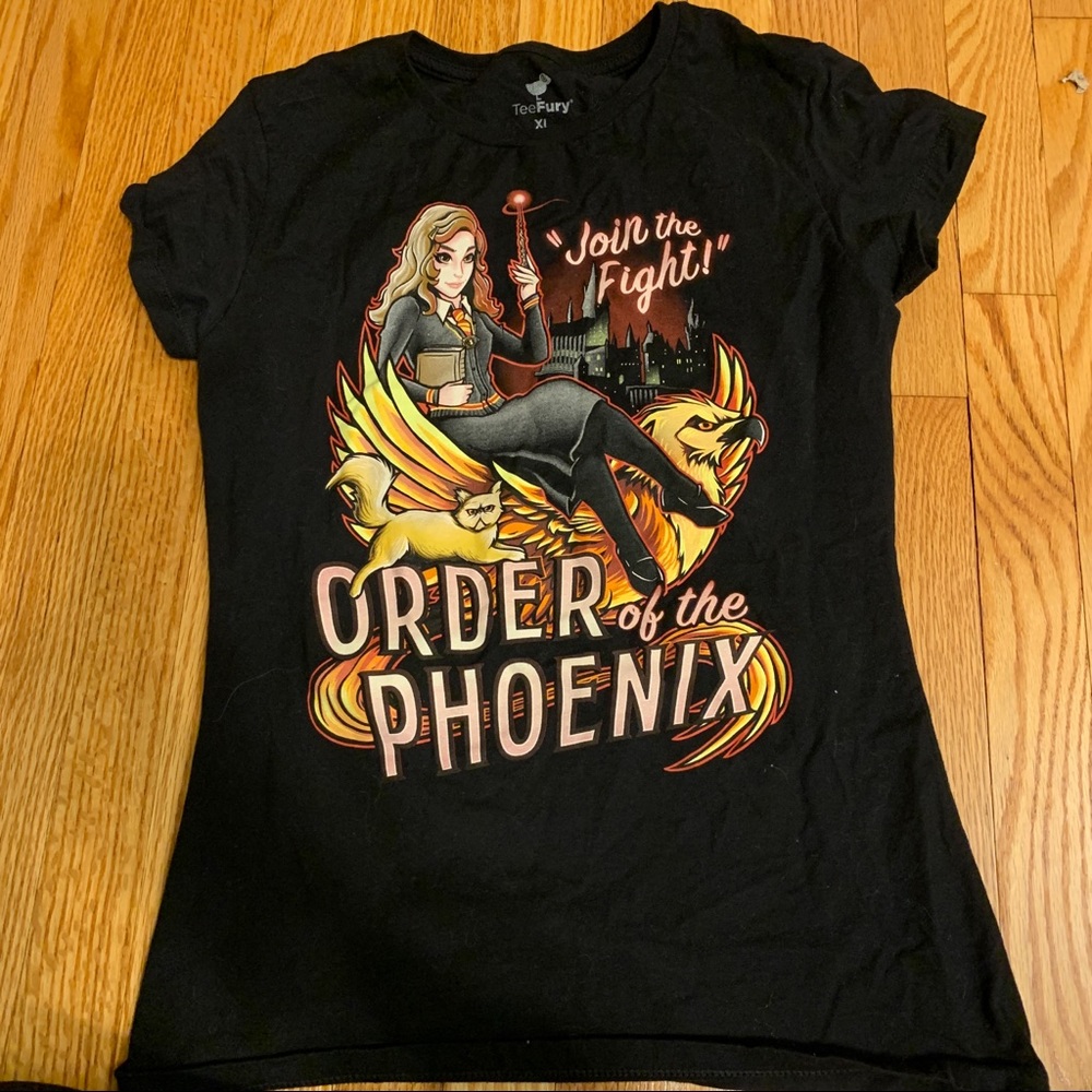 Teefury Harry Potter Hermione Black T-shirt Juniors Large XL